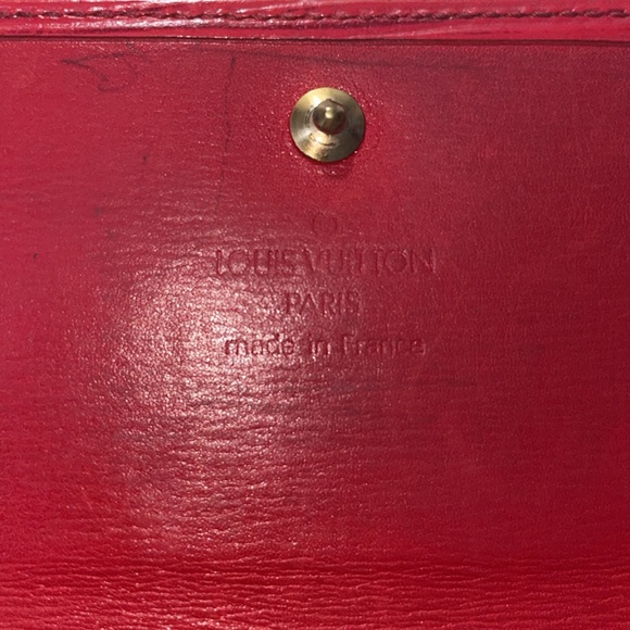 Louis Vuitton Red Epi Long Wallet Pouch - Picture 15 of 16